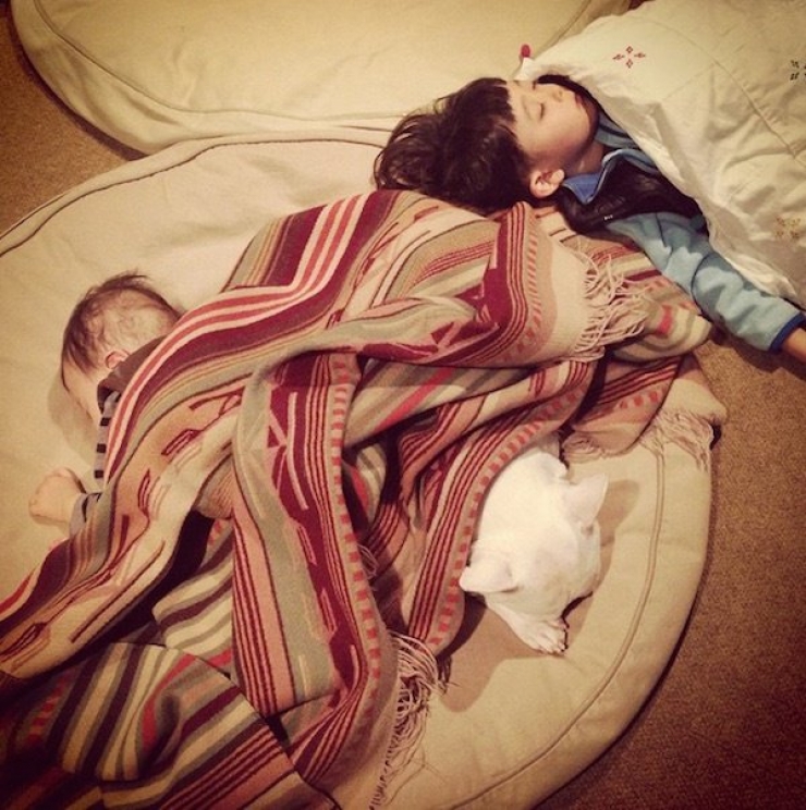 Illustration de l'article : Deux fr&egrave;res et un chien : d&eacute;couvrez cet adorable trio en 16 magnifiques photos