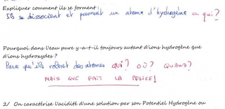 Illustration de l'article : Ces professeurs qui ont un sacré sens de la répartie lorsqu'ils corrigent les copies