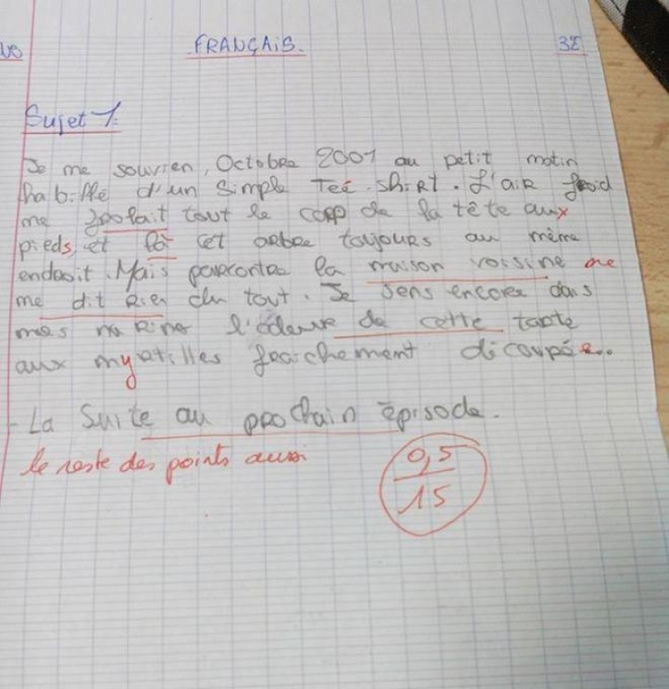 Illustration de l'article : Ces professeurs qui ont un sacré sens de la répartie lorsqu'ils corrigent les copies
