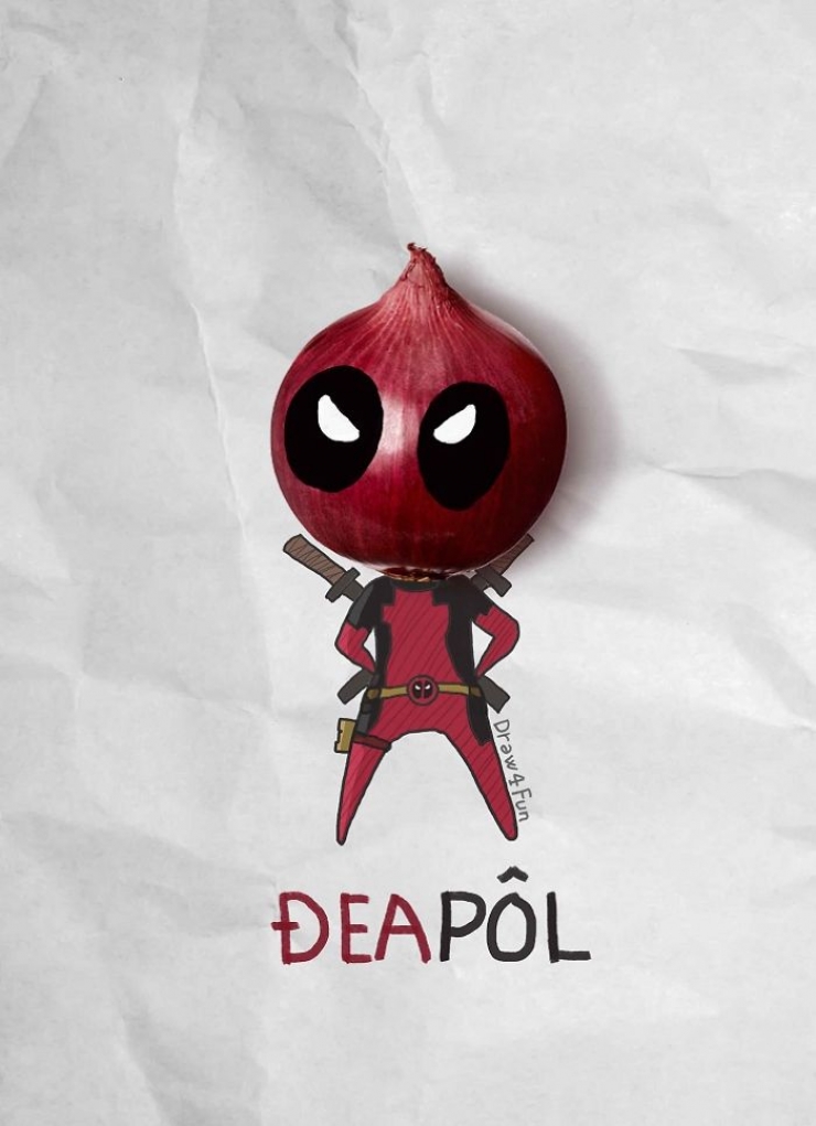 Illustration de l'article : Cet artiste vietnamien dessine des super-h&eacute;ros &agrave; partir d'objets du quotidien (10 photos)