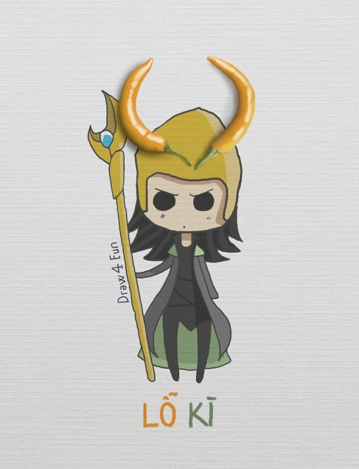 Illustration de l'article : Cet artiste vietnamien dessine des super-h&eacute;ros &agrave; partir d'objets du quotidien (10 photos)