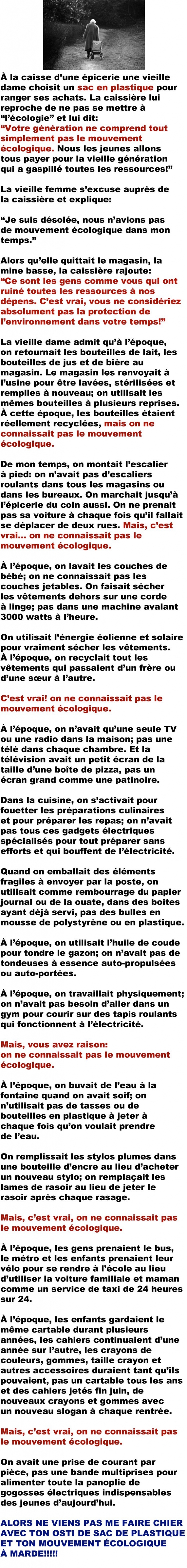 Illustration de l'article : La brillante r&eacute;ponse d'une dame &agrave; qui une caissi&egrave;re &eacute;colo voulait faire la morale...