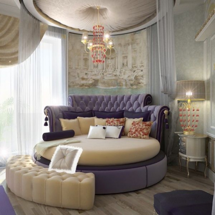 Illustration de l'article : Trouvez votre inspiration dans cette sélection de chambres contenant des lits ronds… 