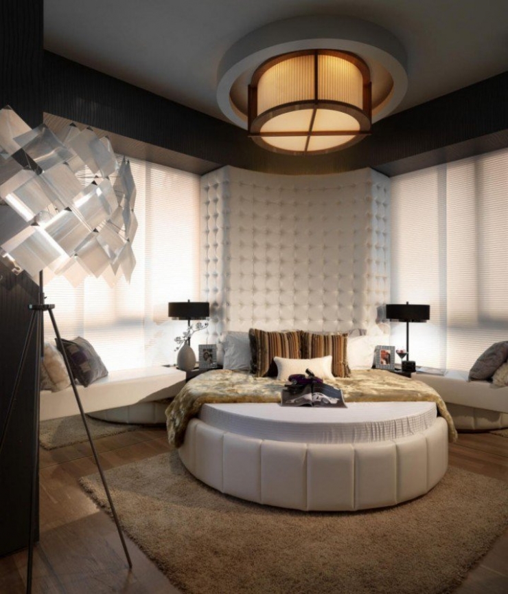 Illustration de l'article : Trouvez votre inspiration dans cette sélection de chambres contenant des lits ronds… 