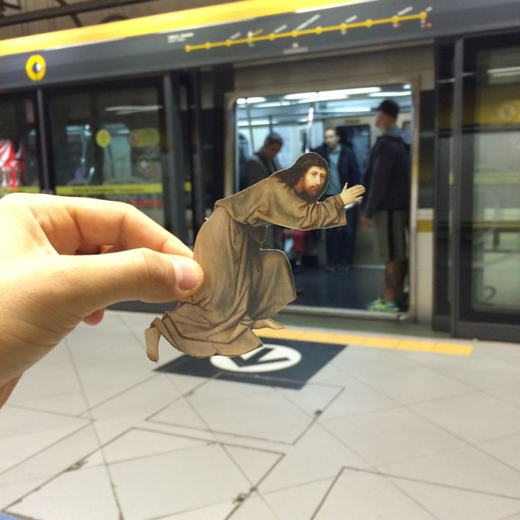 Illustration de l'article : Quand les personnages de c&eacute;l&egrave;bres toiles de ma&icirc;tres partent en vadrouille