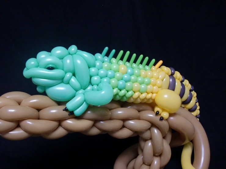 Illustration de l'article : Masayoshi Matsumoto r&eacute;alise de magnifiques sculptures avec des ballons...