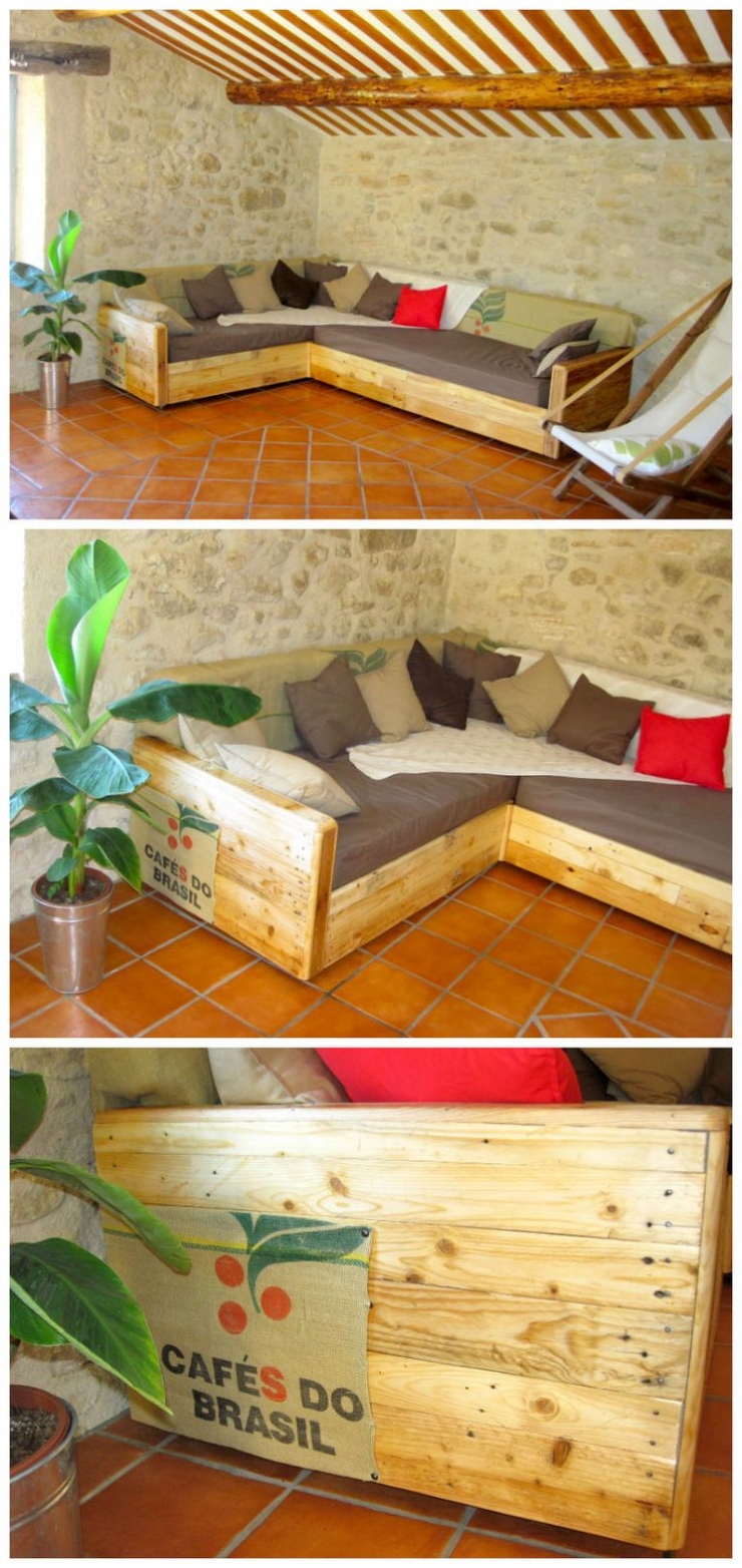 Illustration de l'article : Nouvelle s&eacute;rie de r&eacute;alisations &agrave; base de palettes. Aujourd'hui c'est une "sp&eacute;ciale canap&eacute;" !