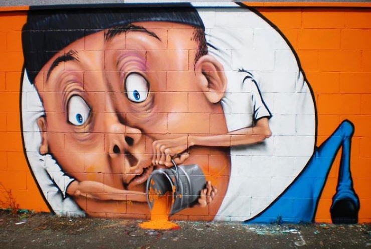 Illustration de l'article : Ces fresques murales de street-art interactives semblent ressortir des murs... Un travail impressionnant ! 