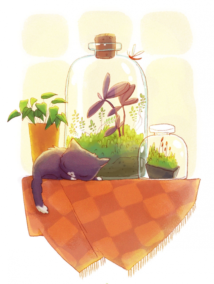 Illustration de l'article : Les aventures de Pinkerton, le chat tr&egrave;s curieux imagin&eacute; par Alena Tkach (17 photos)