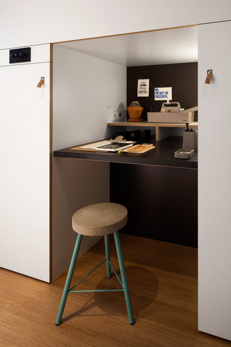 Illustration de l'article : Confort, compacité et agencement intelligent pour cette chambre-loft Zoku
