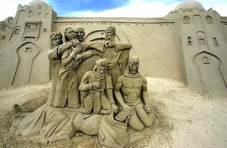 Illustration de l'article : 15 sculptures sur sable &agrave; couper le souffle