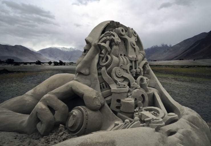 Illustration de l'article : 15 sculptures sur sable &agrave; couper le souffle