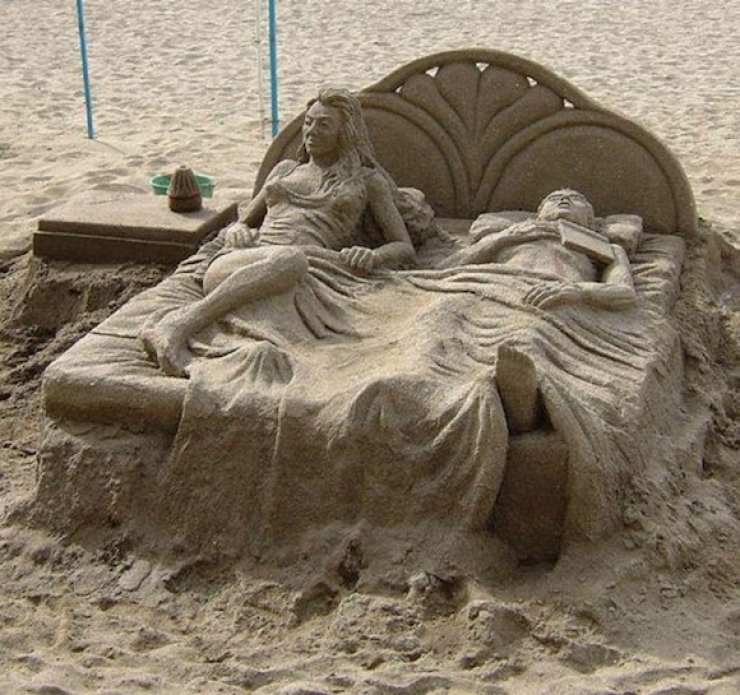 Illustration de l'article : 15 sculptures sur sable &agrave; couper le souffle