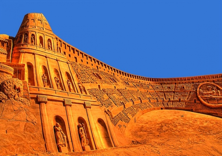 Illustration de l'article : 15 sculptures sur sable &agrave; couper le souffle