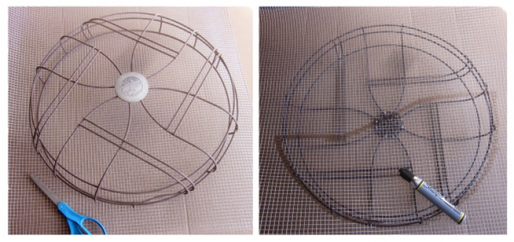 Illustration de l'article : Il r&eacute;cup&egrave;re le grillage d'un ventilateur et en fait quelque chose de magnifique ! Chapeau l'artiste !