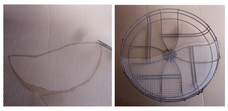 Illustration de l'article : Il r&eacute;cup&egrave;re le grillage d'un ventilateur et en fait quelque chose de magnifique ! Chapeau l'artiste !