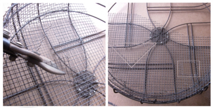 Illustration de l'article : Il r&eacute;cup&egrave;re le grillage d'un ventilateur et en fait quelque chose de magnifique ! Chapeau l'artiste !