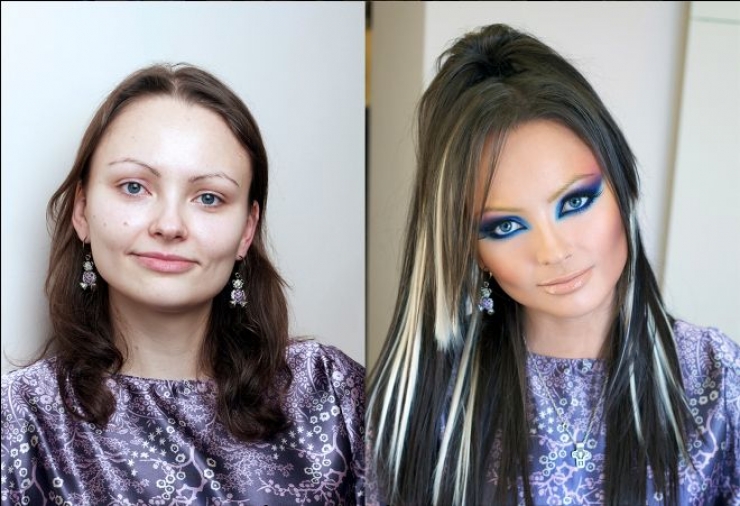 Illustration de l'article : On pourrait penser &agrave; un clich&eacute; photoshop&eacute;, pourtant ce n'est que du maquillage, aucune retouche...