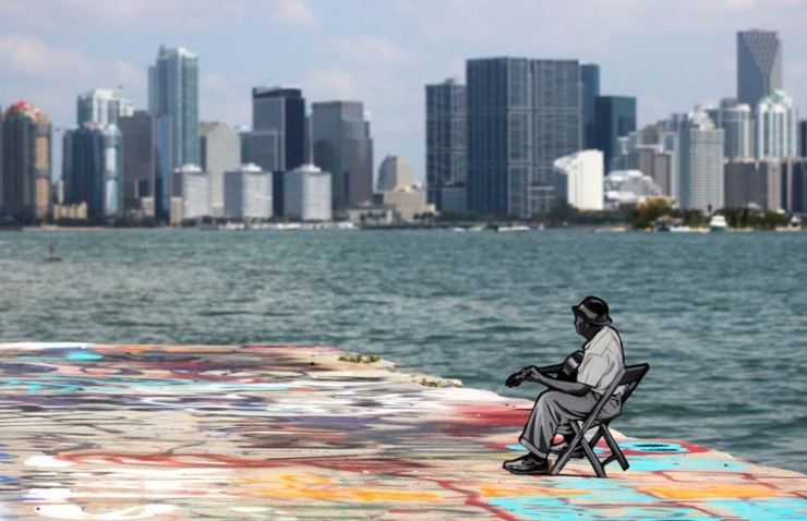 Illustration de l'article : Il peuple les rues de ses &eacute;tonnants petits personnages en bois