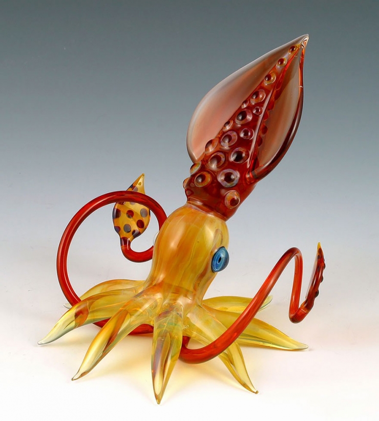 Illustration de l'article : Découvrez ces superbes créatures en verre soufflé signées Scott Bisson