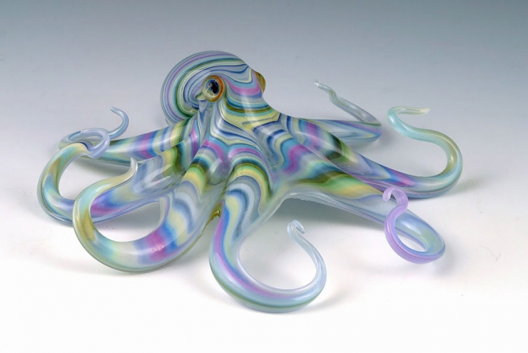 Illustration de l'article : Découvrez ces superbes créatures en verre soufflé signées Scott Bisson