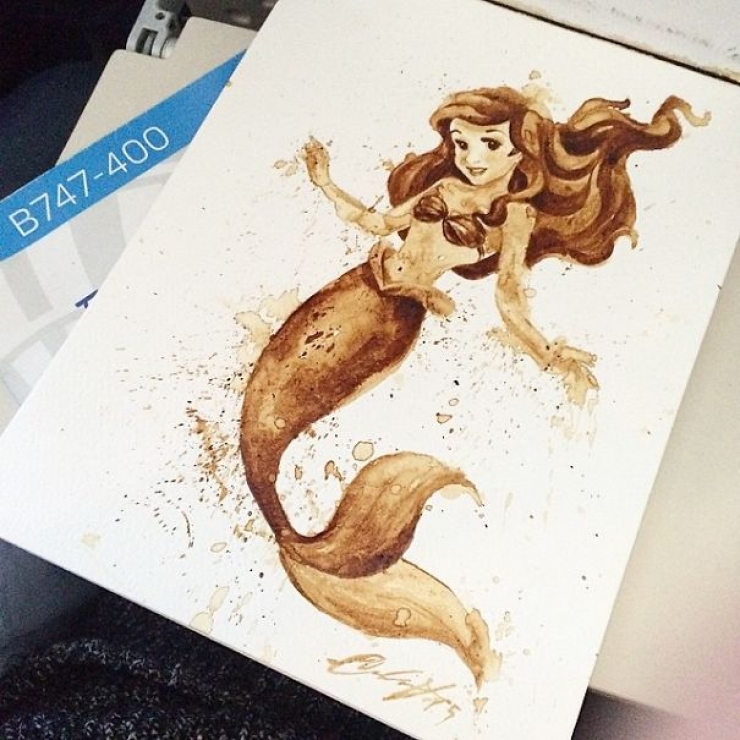 Illustration de l'article : La caf&eacute; n'est pas qu'une boisson pour cette artiste chypriote. D&eacute;couvrez 19 de ses dessins caf&eacute;in&eacute;s