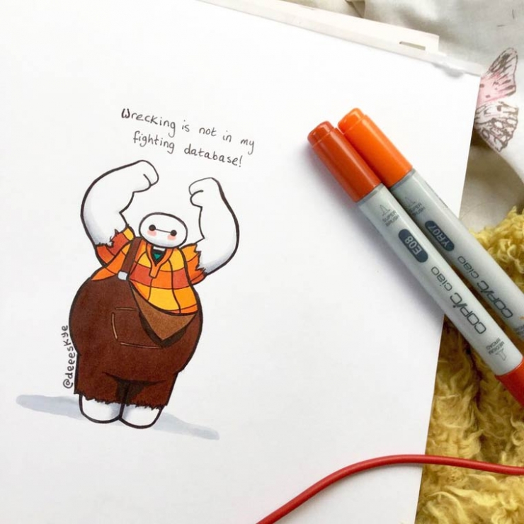 Illustration de l'article : Baymax dans le r&ocirc;le de Blanche-Neige, c'est g&eacute;nial !