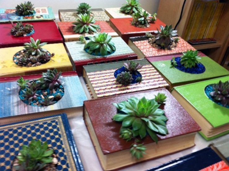 Illustration de l'article : 42 R&eacute;cups et transformations d'objets banals en pots originaux pour vos plantations...