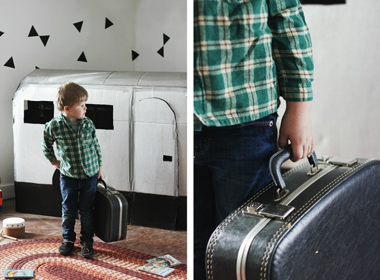 Illustration de l'article : Une petite roulotte en bo&icirc;tes de carton, de quoi faire plaisir aux enfants ! 