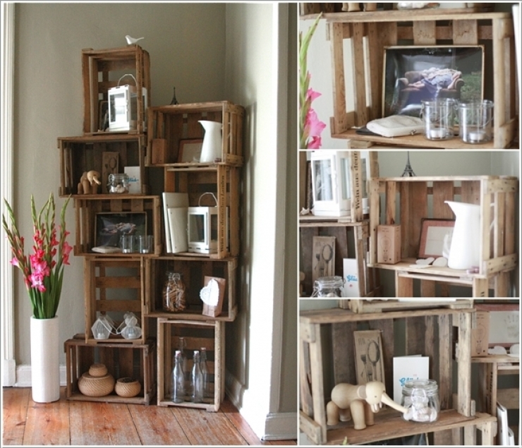 Illustration de l'article : R&eacute;cup&eacute;ration et recyclage &agrave; base de cagettes de fruits ou de vieilles caisses, vous allez adorer !