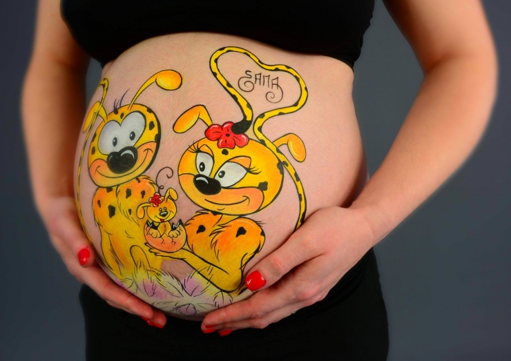 Illustration de l'article : 15 des plus belles r&eacute;alisations de Belly Painting par Steph Aux Mains D'Argent...
