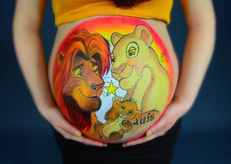 Illustration de l'article : 15 des plus belles r&eacute;alisations de Belly Painting par Steph Aux Mains D'Argent...