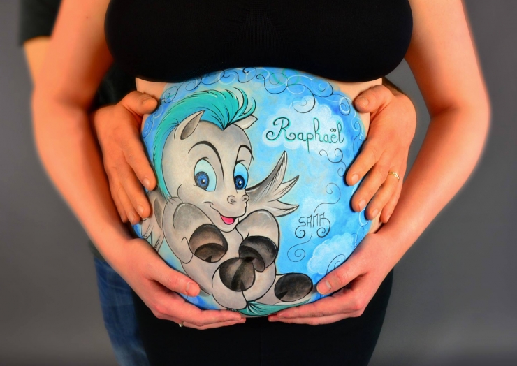 Illustration de l'article : 15 des plus belles r&eacute;alisations de Belly Painting par Steph Aux Mains D'Argent...
