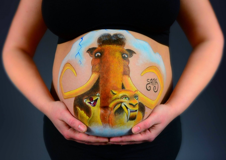 Illustration de l'article : 15 des plus belles r&eacute;alisations de Belly Painting par Steph Aux Mains D'Argent...