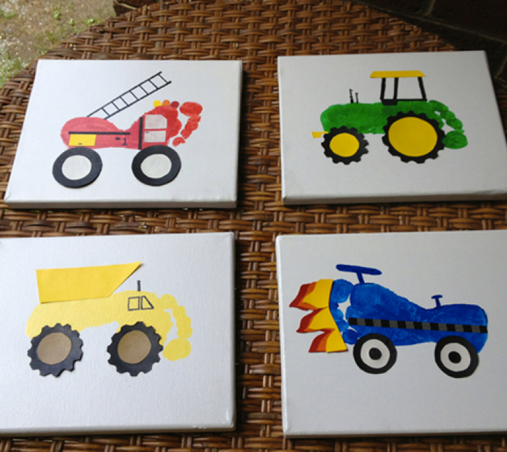 10 Modeles De Peinture A Faire Avec L Empreinte De Pied De Votre Enfant