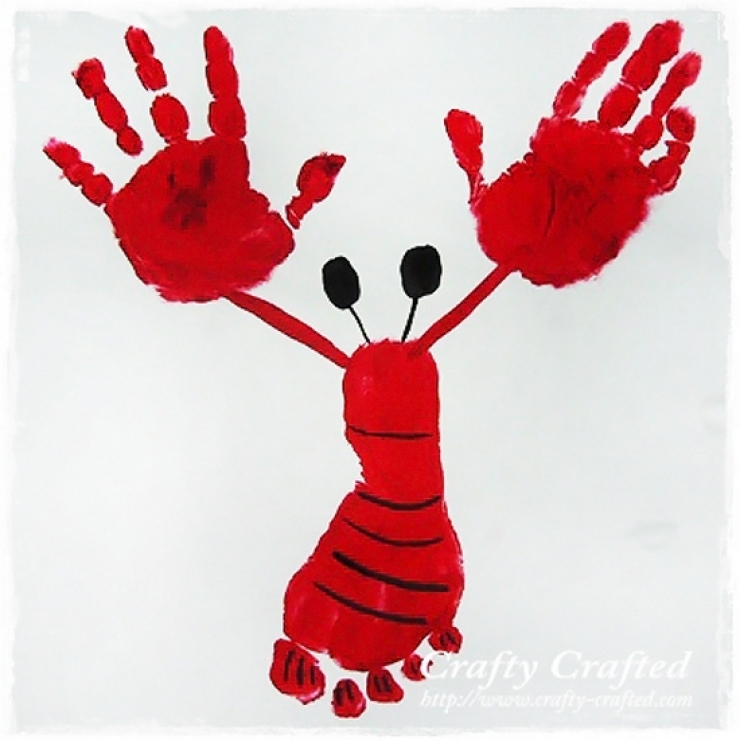 Illustration de l'article : 10 mod&egrave;les de peinture &agrave; faire avec l'empreinte de pied de votre enfant !