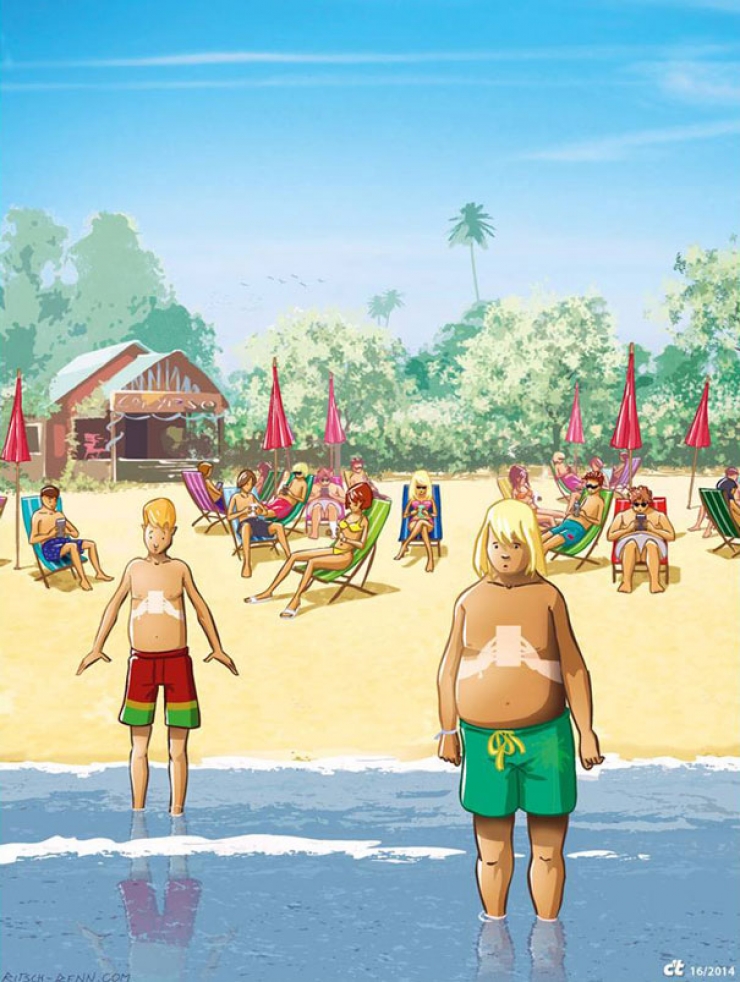 Illustration de l'article : 14 dessins qui illustrent notre addiction aux smartphones