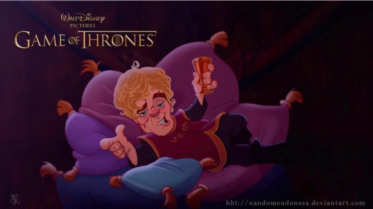 Illustration de l'article : Quand les univers de Game of Thrones et Disney s'entrem&ecirc;lent