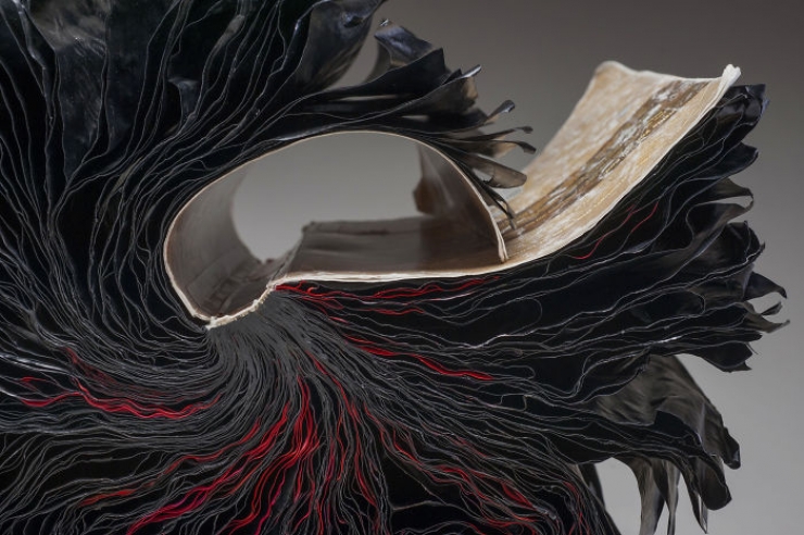 Illustration de l'article : Ses sculptures, Jacqueline Rush Lee les r&eacute;alise en transformant de vieux livres (15 photos)