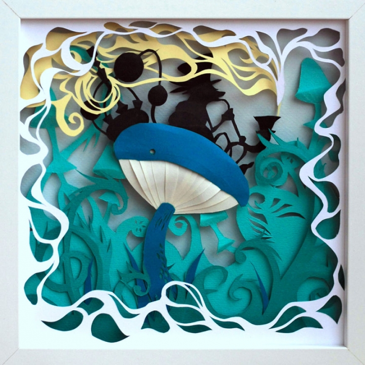 Illustration de l'article : D&eacute;couvrez les tableaux en relief de Talamaska inspir&eacute;s d'Alice au pays des merveilles 