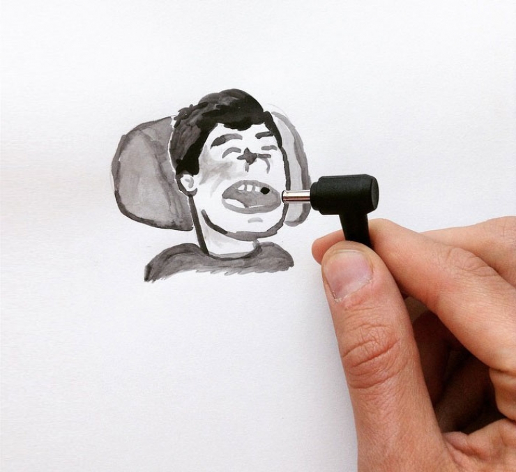 Illustration de l'article : 15 nouvelles illustrations réalisées à partir d'objets divers, par Kristián Mensa