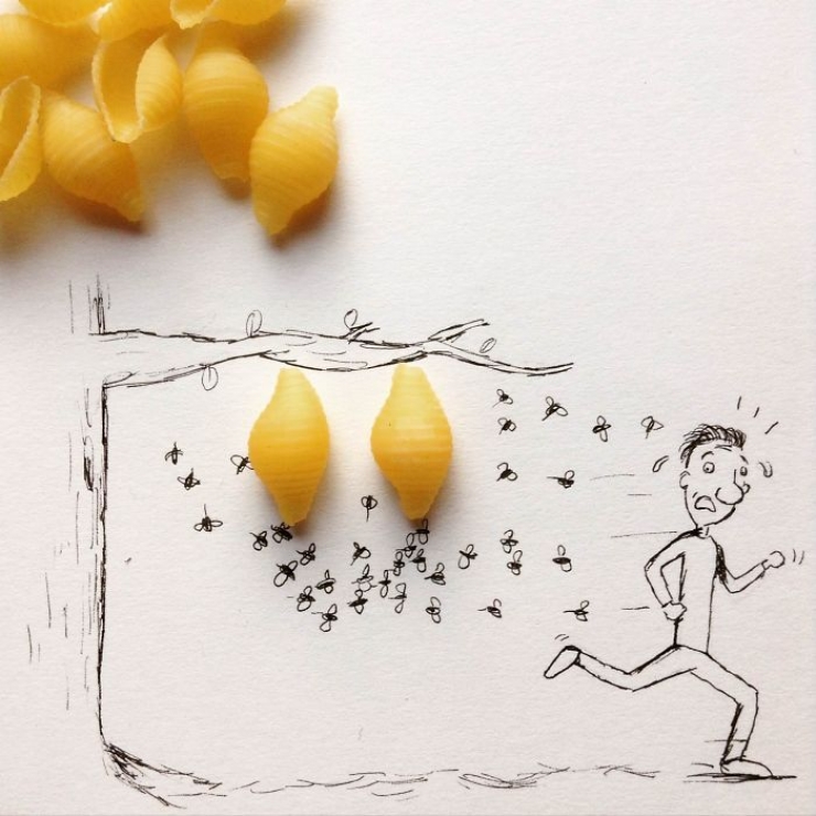 Illustration de l'article : 15 nouvelles illustrations réalisées à partir d'objets divers, par Kristián Mensa