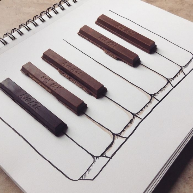 Illustration de l'article : 15 nouvelles illustrations réalisées à partir d'objets divers, par Kristián Mensa