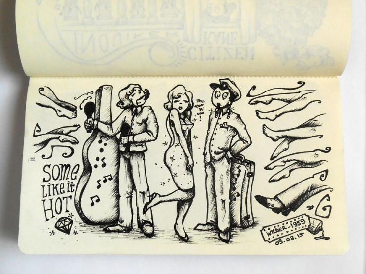 Illustration de l'article : Chaque jour, cet artiste breton dessine une sc&egrave;ne tir&eacute;e d'un grand classique du cin&eacute;ma (13 photos)