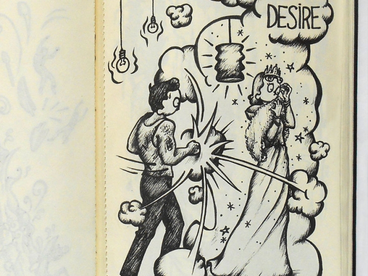 Illustration de l'article : Chaque jour, cet artiste breton dessine une sc&egrave;ne tir&eacute;e d'un grand classique du cin&eacute;ma (13 photos)