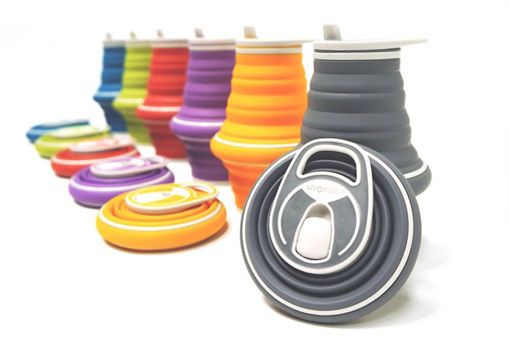 Illustration de l'article : Hydaway : une bouteille compactable et r&eacute;utilisable qui se glisse dans la poche