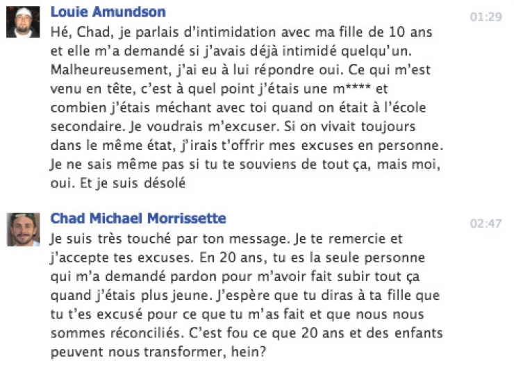 Illustration de l'article : Harcel&eacute; au coll&egrave;ge, un homosexuel re&ccedil;oit un message de celui qui l'intimidait 20 ans plus tard... Un message tr&egrave;s touchant !