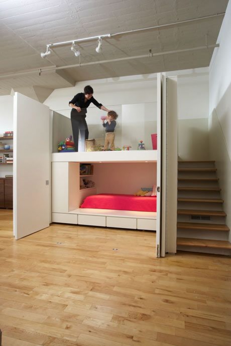 Illustration de l'article : Du mal à organiser la chambre de votre enfant dans un petit espace ? Ces 32 chambres devraient vous intéresser ! 