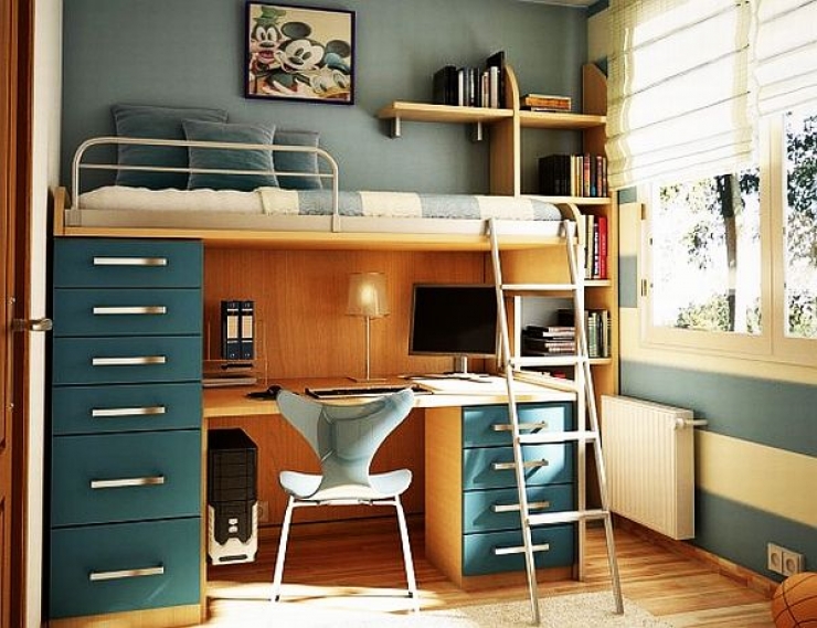 Illustration de l'article : Du mal à organiser la chambre de votre enfant dans un petit espace ? Ces 32 chambres devraient vous intéresser ! 