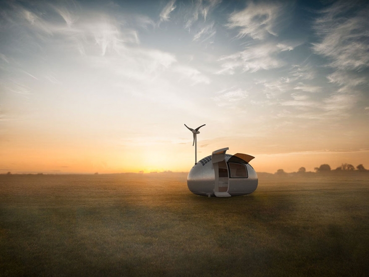 Illustration de l'article : Ces Ecocapsules permettent de vivre en totale autonomie pendant une année ! Vous pourriez y vivre ?